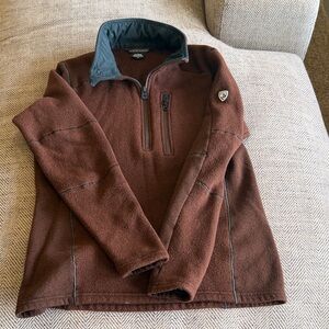 Brown Quarter-Zip Pullover